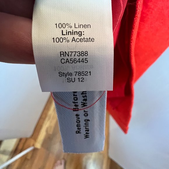 J. Crew Collection #78521 100% Linen Cha Cha Dress Size 4 NWT - Picture 11 of 13